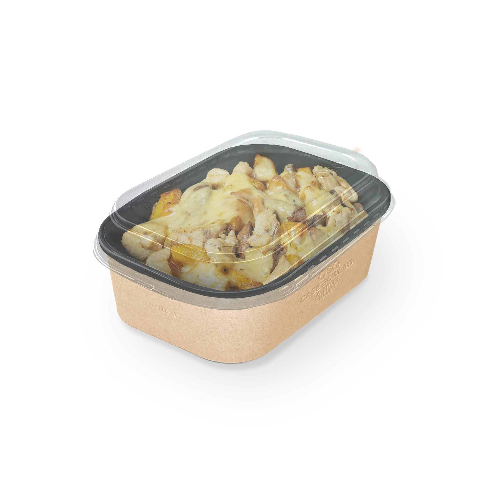 Контейнер OSQ CASE BOWL 660 BLACK WOOD